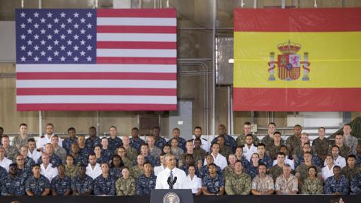 Visita del expresidente de los Estados Unidos Barack Obama a la Base Naval de Rota en julio de 2016.