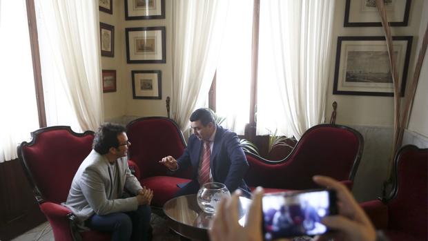Reunión mantenida entre el alcalde de Cádiz y el delegado de Zona Franca el pasado enero