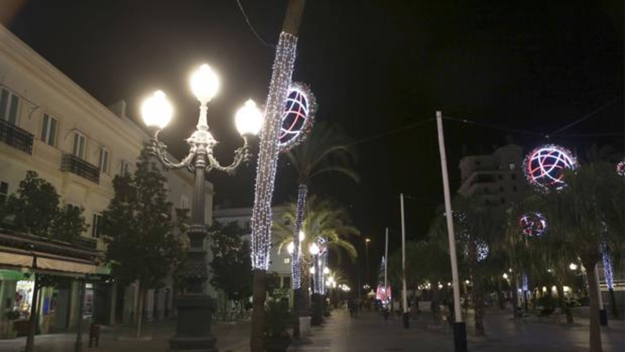 Alumbrado extraordinadio durante la pasada Navidad en San Juan de Dios.