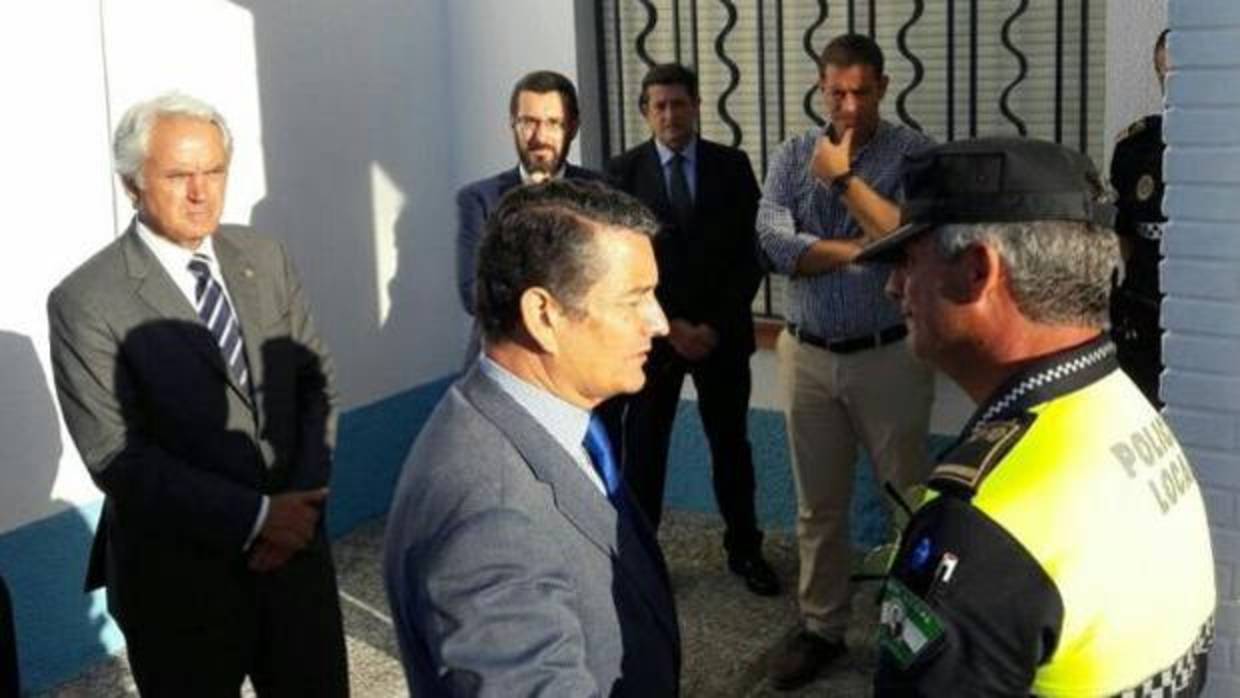 Agustín Muñoz y Antonio Sanz en una visita institucional