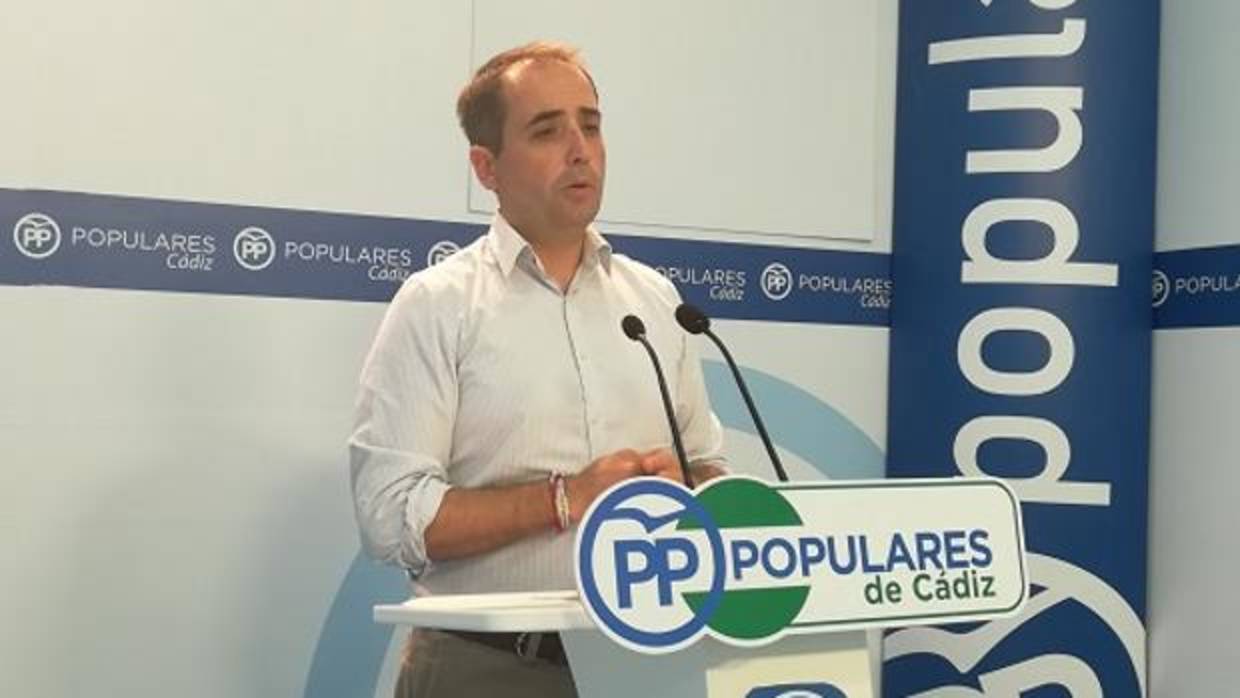 El secretario general del PP en Cádiz, Antonio Saldaña