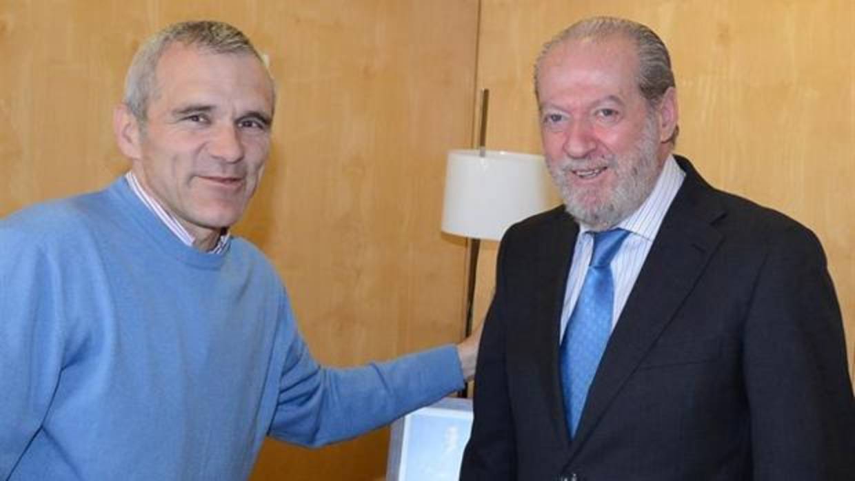 Ignacio Escañuela junto a Fernando Rodríguez Villalobos