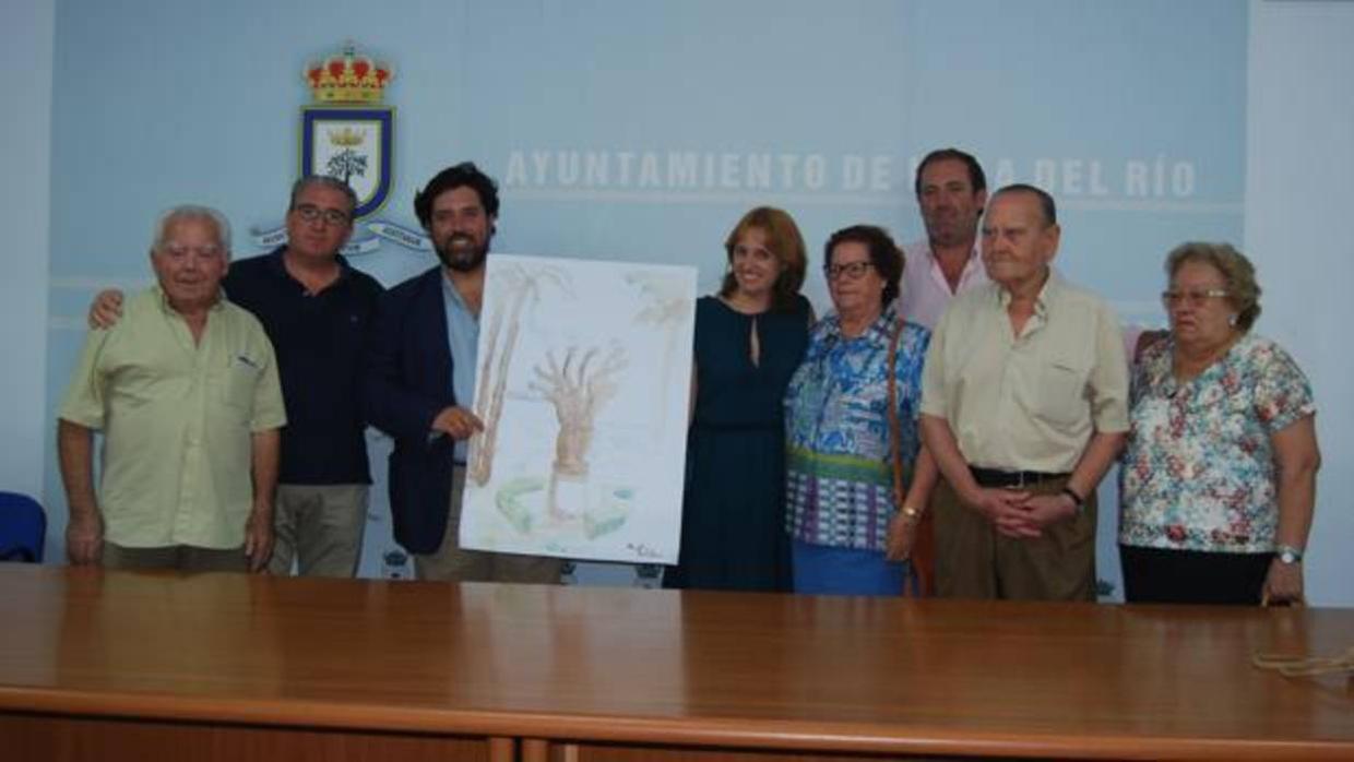 El monumento a los colonos fundadores de El Priorato va tomando forma con la presentación del boceto