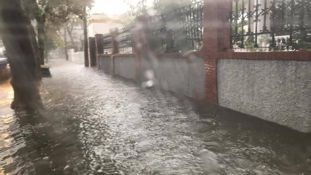 La lluvia inunda Chipiona y Sanlúcar