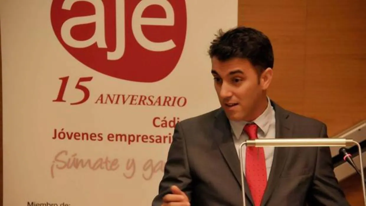 Jesús Belgrano, en un acto de la Asociación de Jóvenes Empresarios.