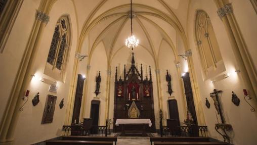 Interior de la capilla de Beato Diego