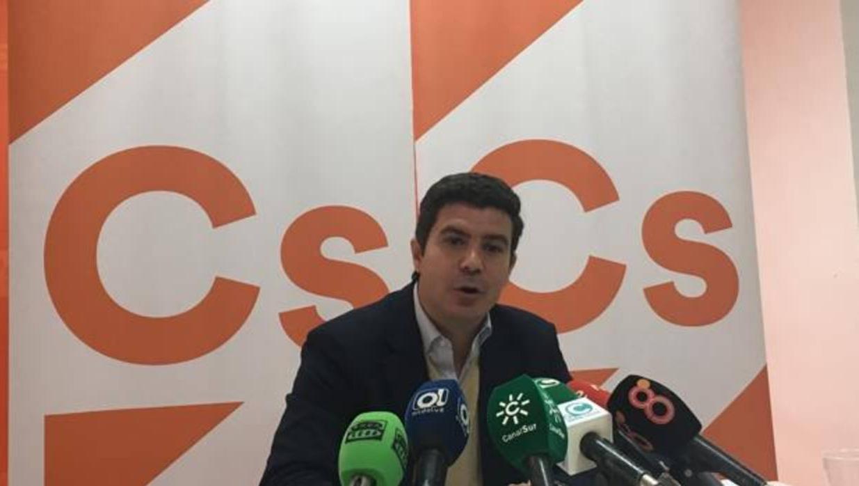 El parlamentario andaluz de Ciudadanos, Sergio Romero.