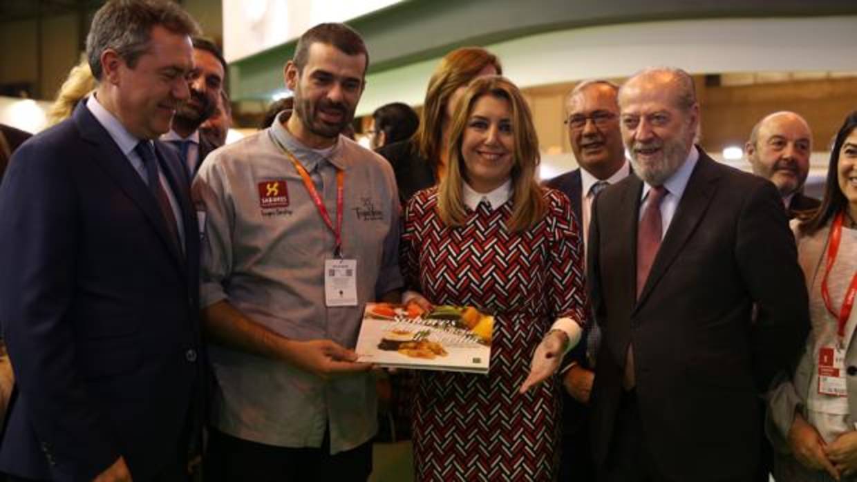 Juan Espadas, Enrique Sánchez, Susana Díaz y Fernando Rodríguez Villalobos