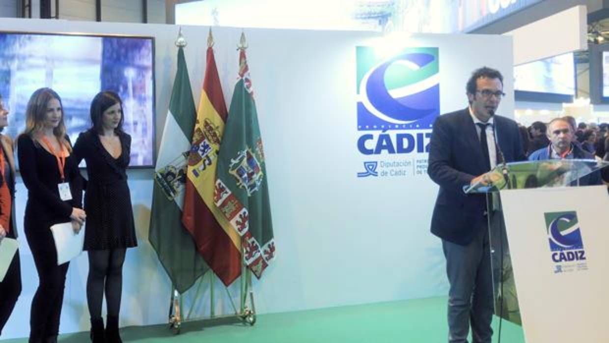 Momento de la intervención del alcalde de Cádiz en Fitur.