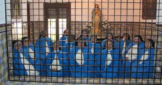En la clausura del Monasterio de la Purísima Concepción de Lebrija