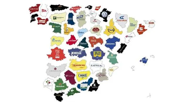 El mapa de las empresas españolas en cada provincia