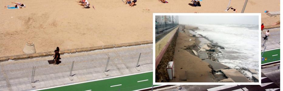 Los escombros quedaron sepultados bajo la arena de la playa, que ahora luce así