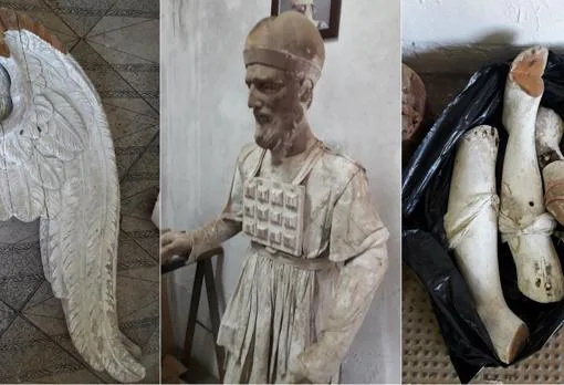 Figuras encontradas durante la investigación en el taller-tratero de San Fernando