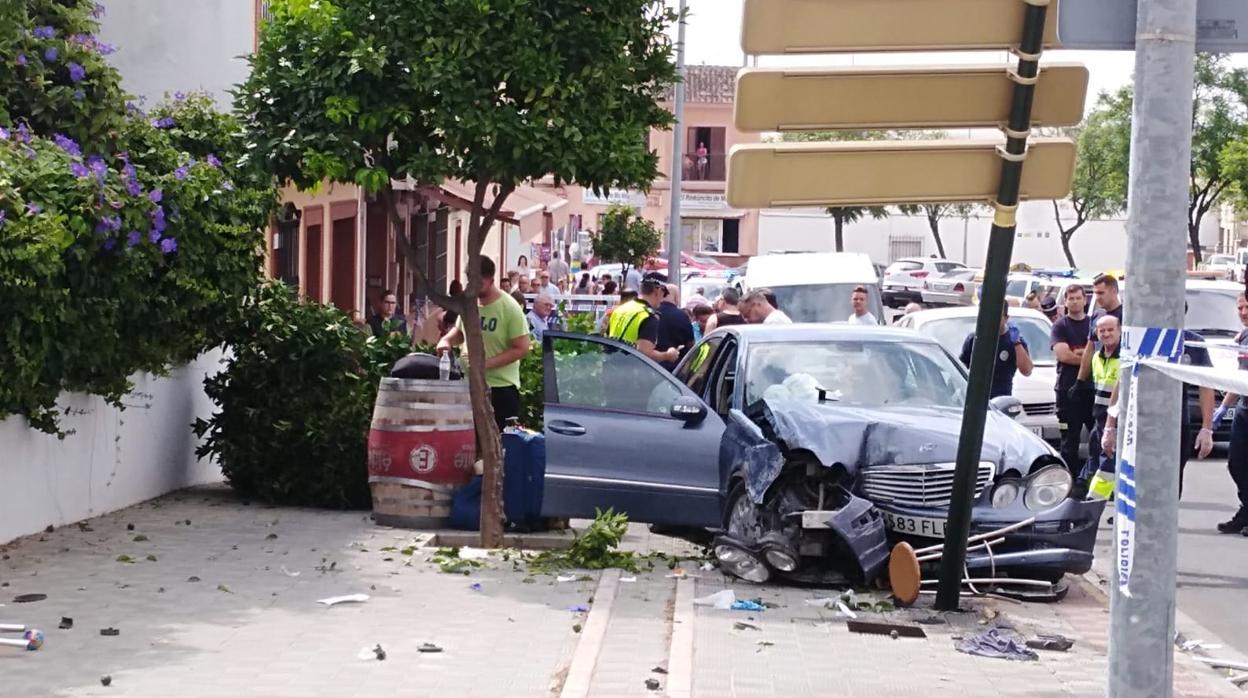 Accidente este domingo en la Avenida Joselito "El Gallo"