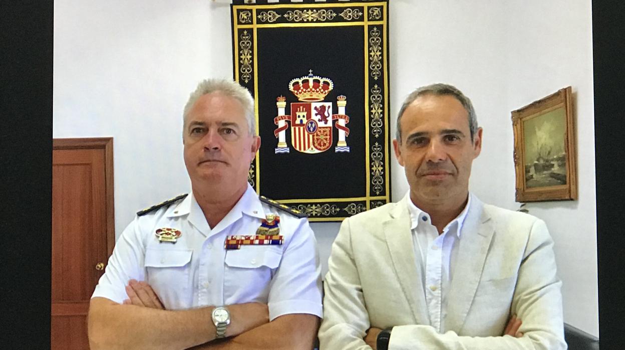 El subdelegado de Defensa Joaquíín González se reunió con el subdelegado del Gobierno en Cádiz José Pacheco.