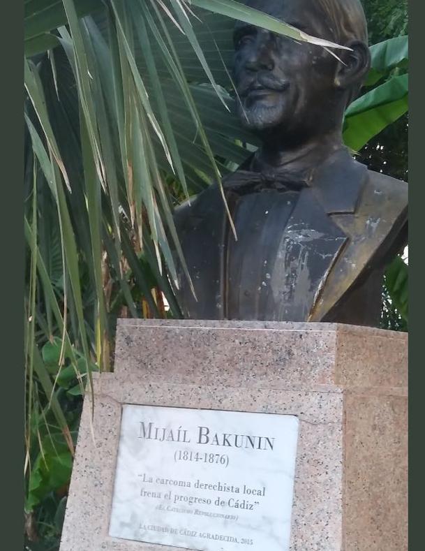 Trolean la placa del busto de Duarte en la Alameda y resucitan a Bakunin