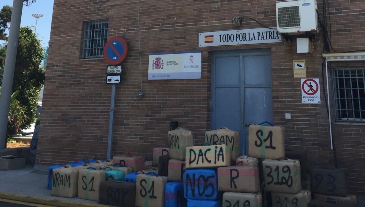 La droga alijada por la Guardia Civil