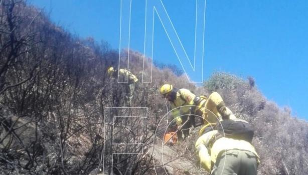 Extinguido el segundo incendio del paraje El Palancar, en Tarifa