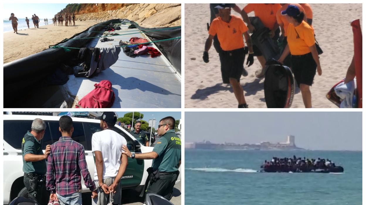 Localizan a 25 de los inmigrantes que llegaron en patera a la playa de La Barrosa, en Chiclana