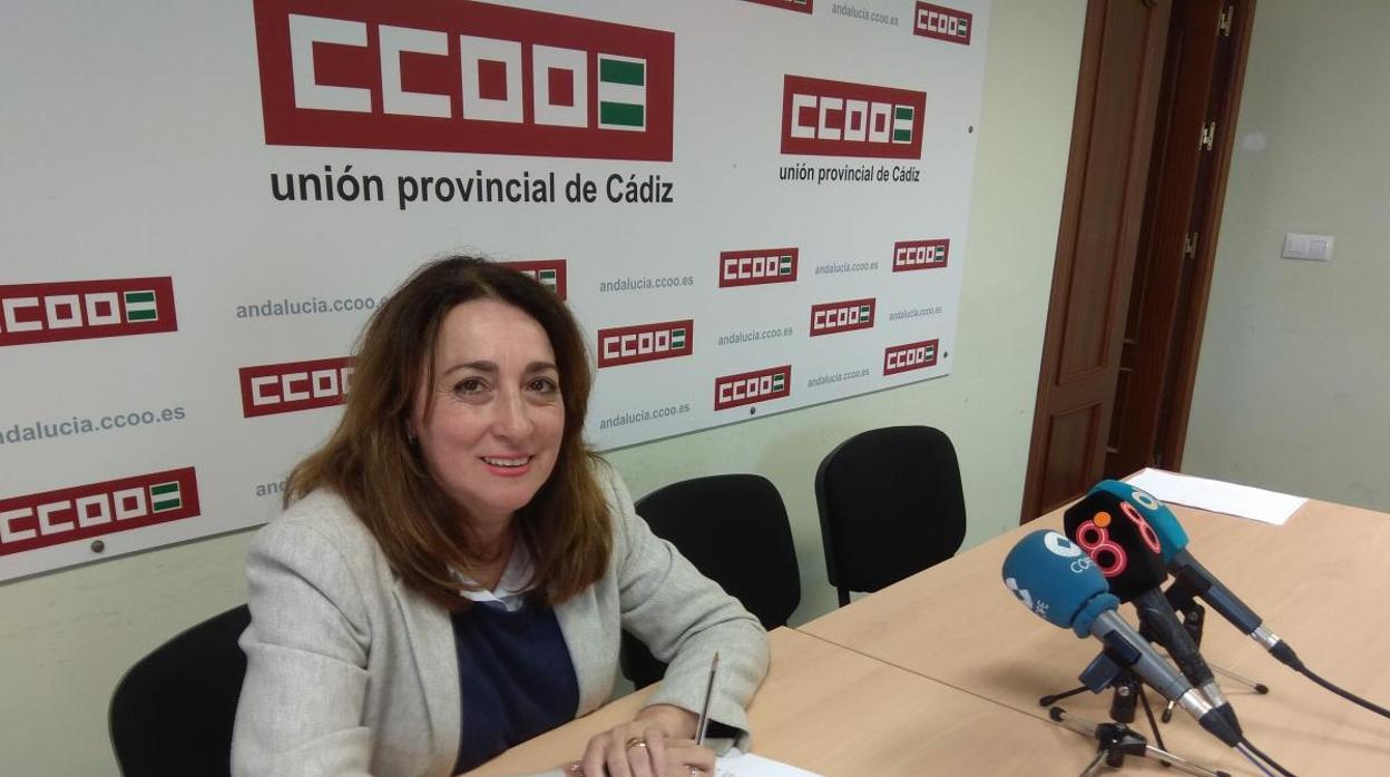 Inmaculada Ortega, delegada de Empleo de Comisiones Obreras en Cádiz