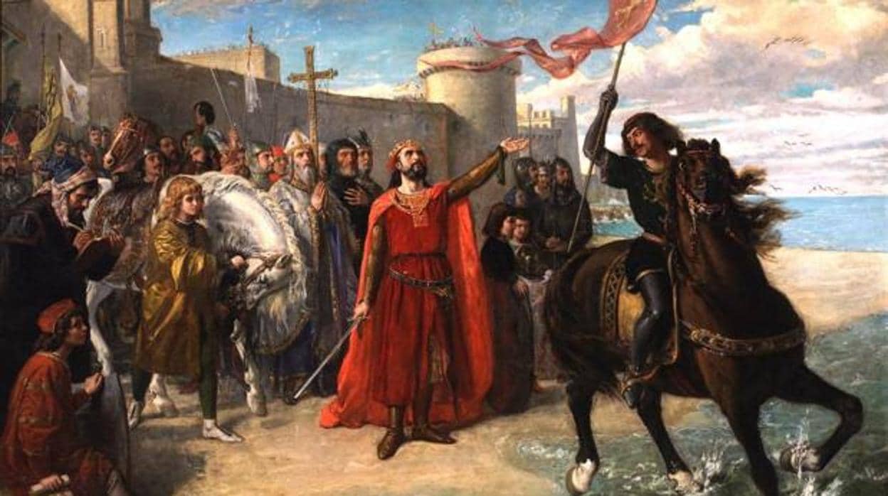 Óleo de Matías Moreno, que recoge la Reconquista de Cádiz.