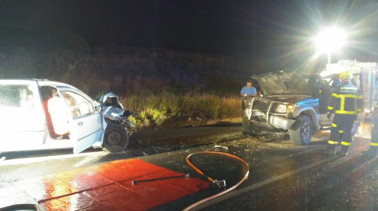 Seis heridos en una colisión frontal en El Puerto