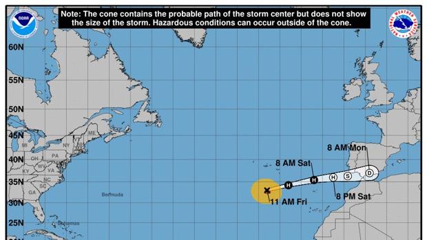 El tiempo en Cádiz: Leslie dejará lluvias y vientos fuertes