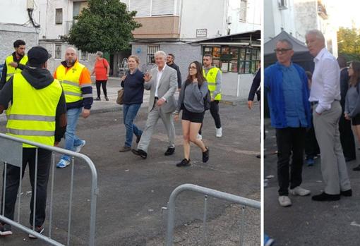 Richard Gere, a su llegada al rodaje en San Juan de Aznalfarache