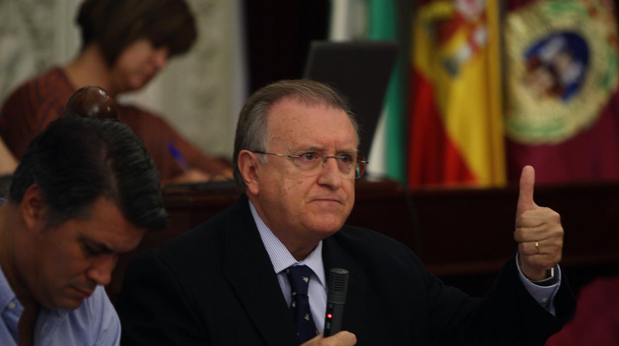 José Blas Fernández, en un pleno del Ayuntamiento.