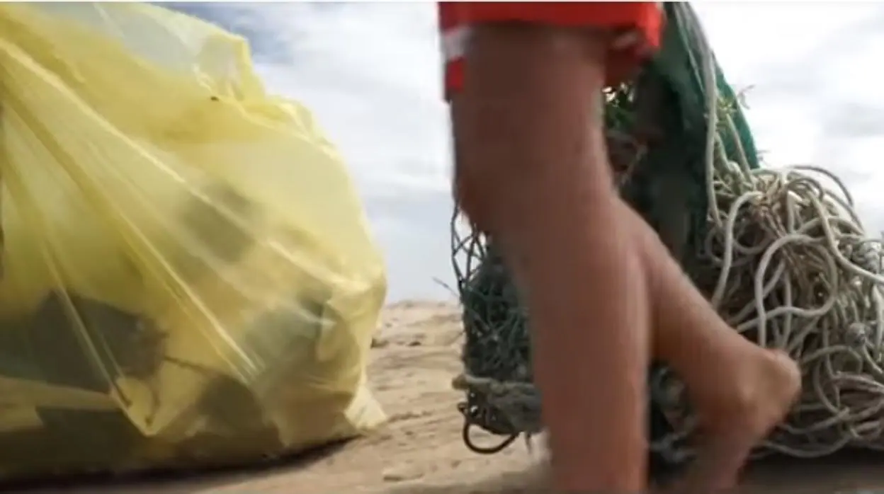 Mares Circulares de Coca-Cola actúa recogiendo residuos en las playas gaditanas