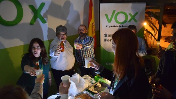 Vox en Cádiz, la alegría desbordada