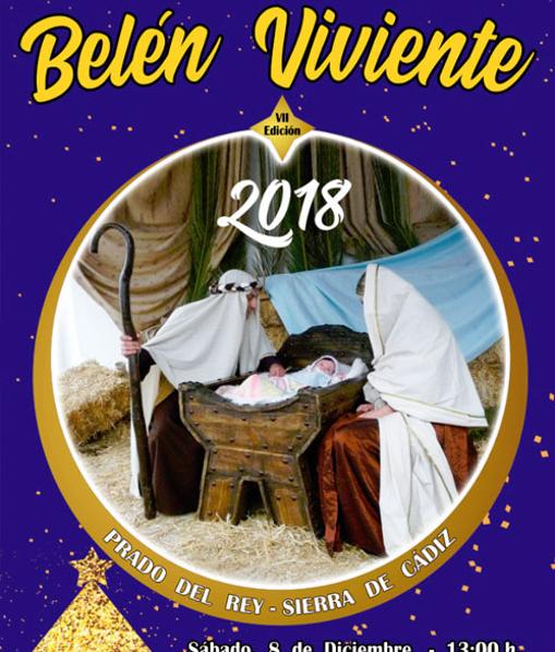 Cartel anunciador del Belén viviente de Prado del Rey.