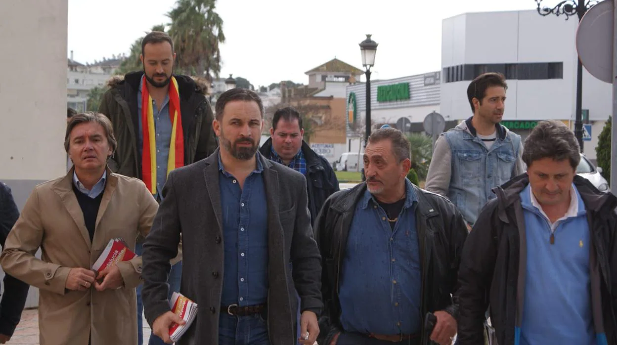 El dirigente nacional de Vox en una visita al Campo de Gibraltar el pasado mes de noviembre.