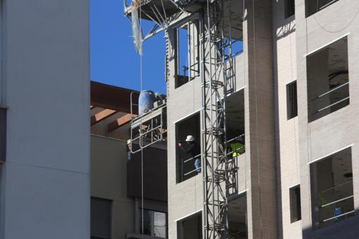 Obra desde la que ha caído el trabajador