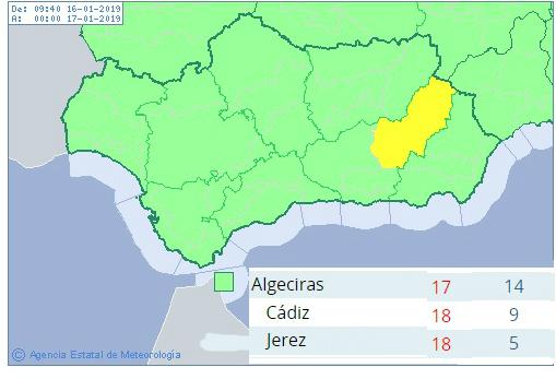 El tiempo en Cádiz: Cielos cubiertos y posibilidad de lluvia en la provincia