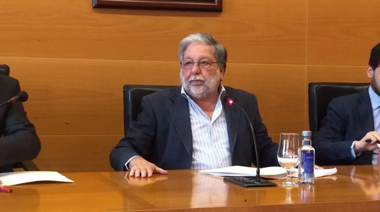 Francisco Toscano presidiendo el pleno municipal de Dos Hermanas