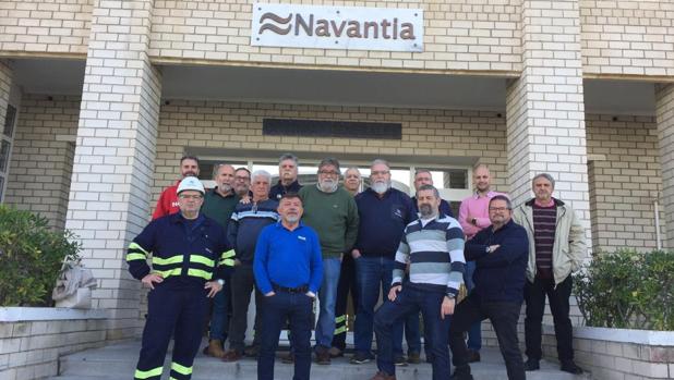 Apoyo de la plantilla de astilleros al encierro del comité de Puerto Real