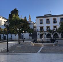 Una de las plazas de Estepa