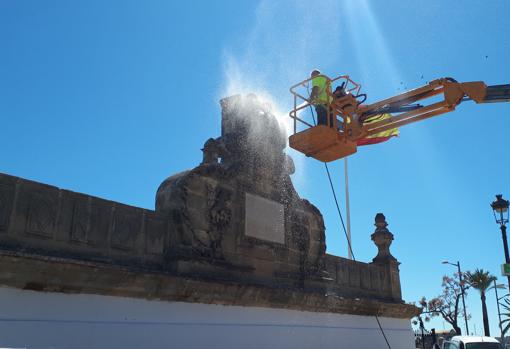 Limpieza de la fuente