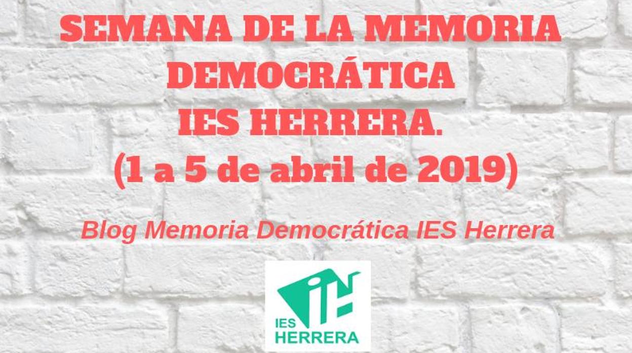 Programa de la Semana de la Memoria Democrática que organiza el IES Herrera