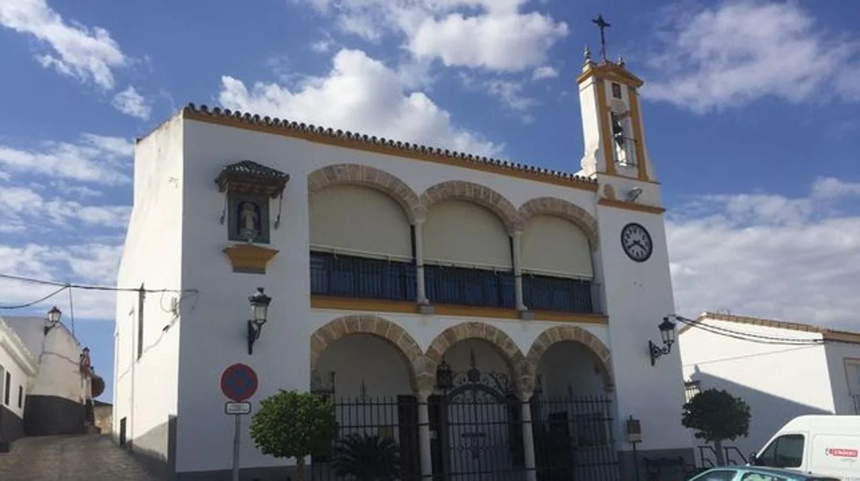 La fachada del Ayuntamiento de Gerena, gobernado por el alcalde socialista Javier Fernández Gualda