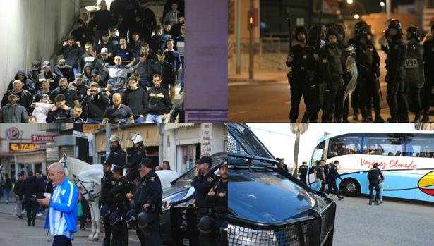 Alto riesgo: Así controla la Policía Nacional en Cádiz a los radicales del fútbol