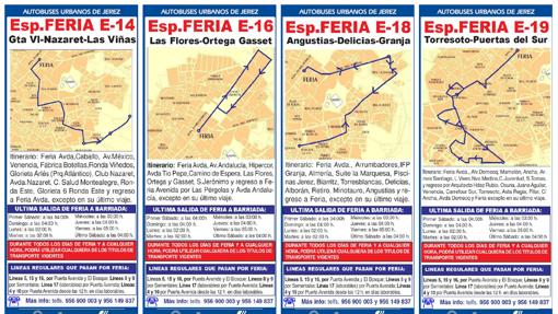 Consulta las líneas de autobús de la Feria de Jerez 2019