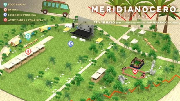 Dos días de conciertos en más de 32.000 m2 de zona ajardinada en San Fernando