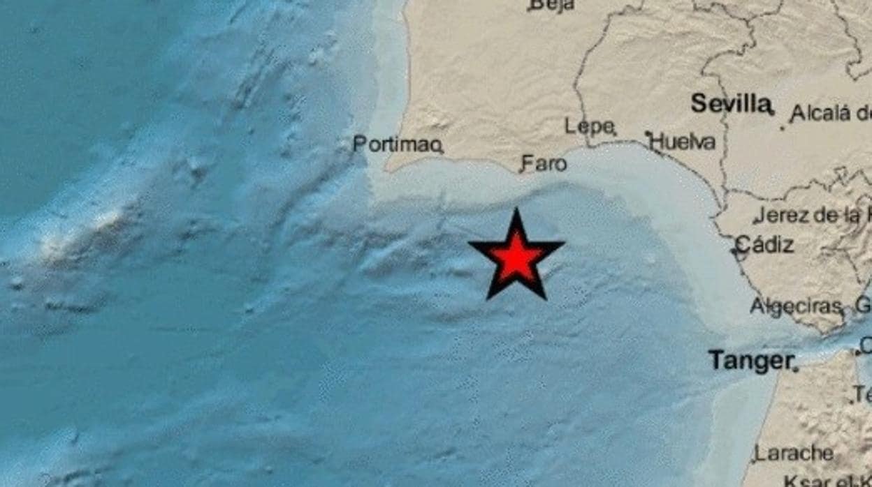 Terremoto con epicentro en el Golfo de Cádiz