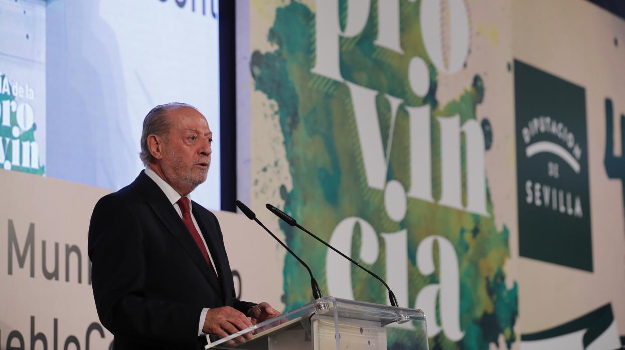 Fernando Rodríguez Villalobos, durante el acto central del Día de la Provincia celebrado el pasado 29 de mayo