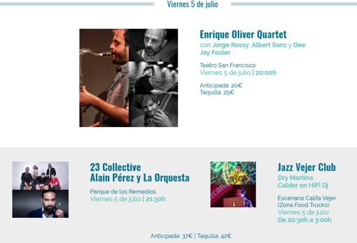 Regresa Jazz Vejer: Música en directo y gastronomía en uno de los festivales más especiales de Andalucía