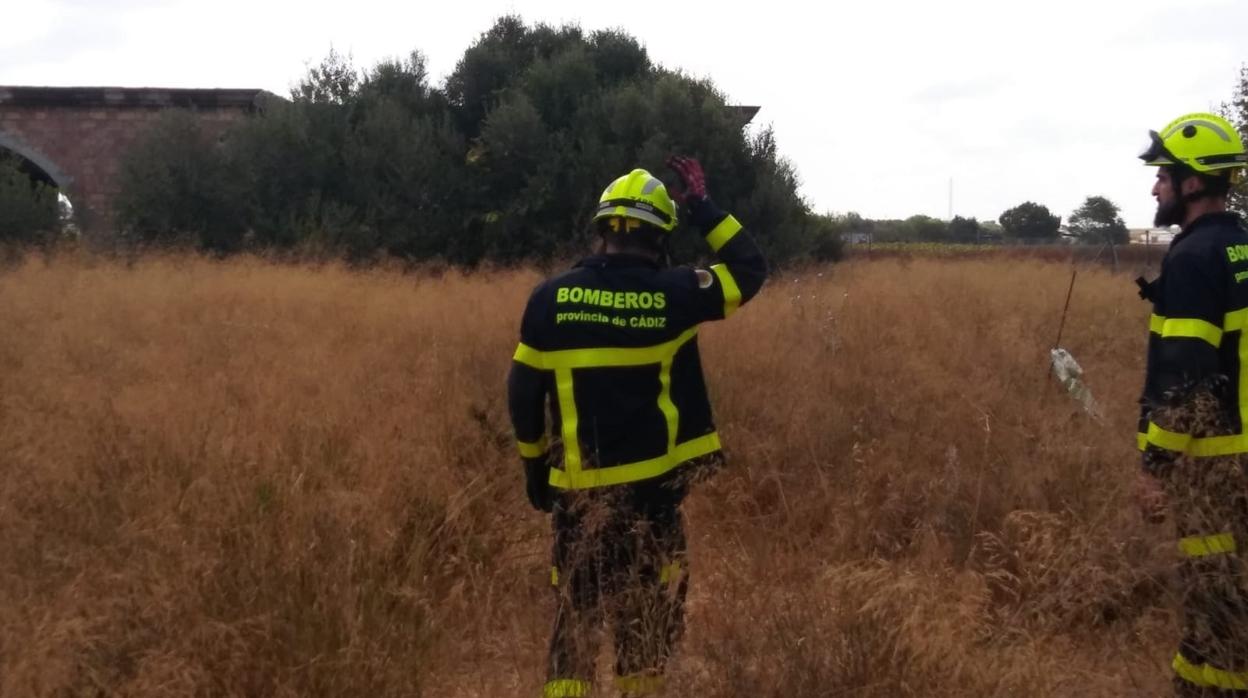 Los bomberos han rescatado al operario