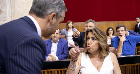 El consejero Juan Bravo debatió con Susana Díaz