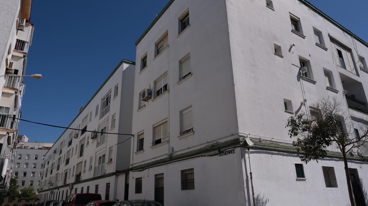 Bloques de viviendas en el Cerro del Moro de Cádiz